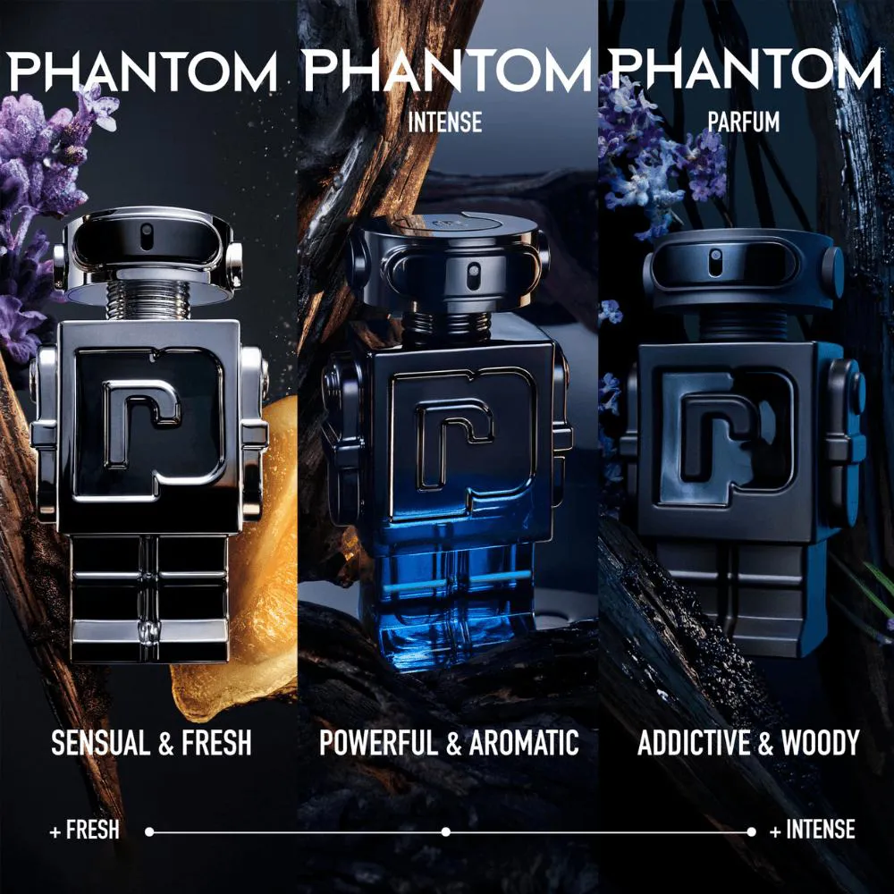 PERFUME RABANNE PHANTOM INTENSE MASCULINO EAU DE PARFUM 100ML