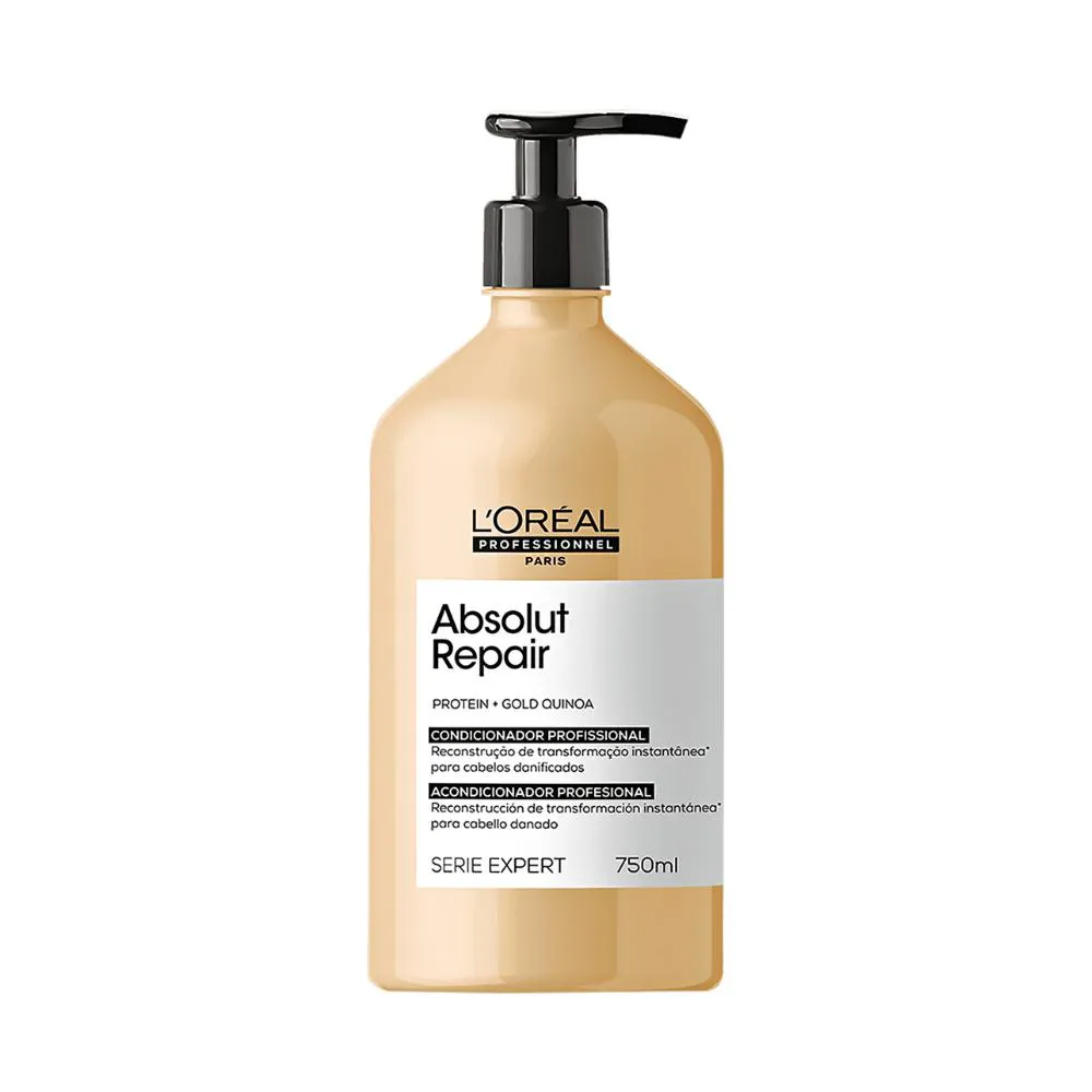 CONDICIONADOR LORéAL PROFESSIONNEL SERIE EXPERT ABSOLUT REPAIR GOLD QUINOA + PROTEIN 750ML