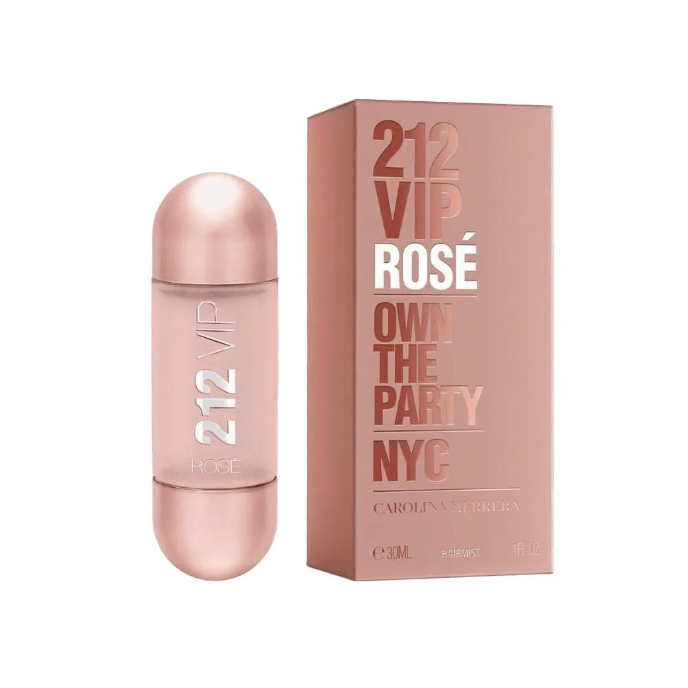 PERFUME CAROLINA HERRERA 212 VIP ROSé HAIR MIST FEMININO 30ML