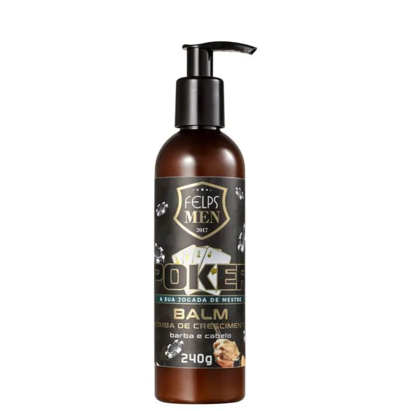 FELPS PROFESSIONAL MEN POKER BOMBA DE CRESCIMENTO - BáLSAMO MULTIFUNCIONAL 240G