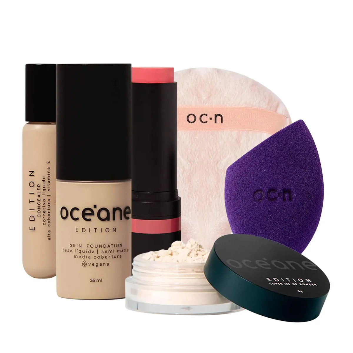KIT OCéANE EDITION SKIN FOUNDATION 210L (6 PRODUTOS)