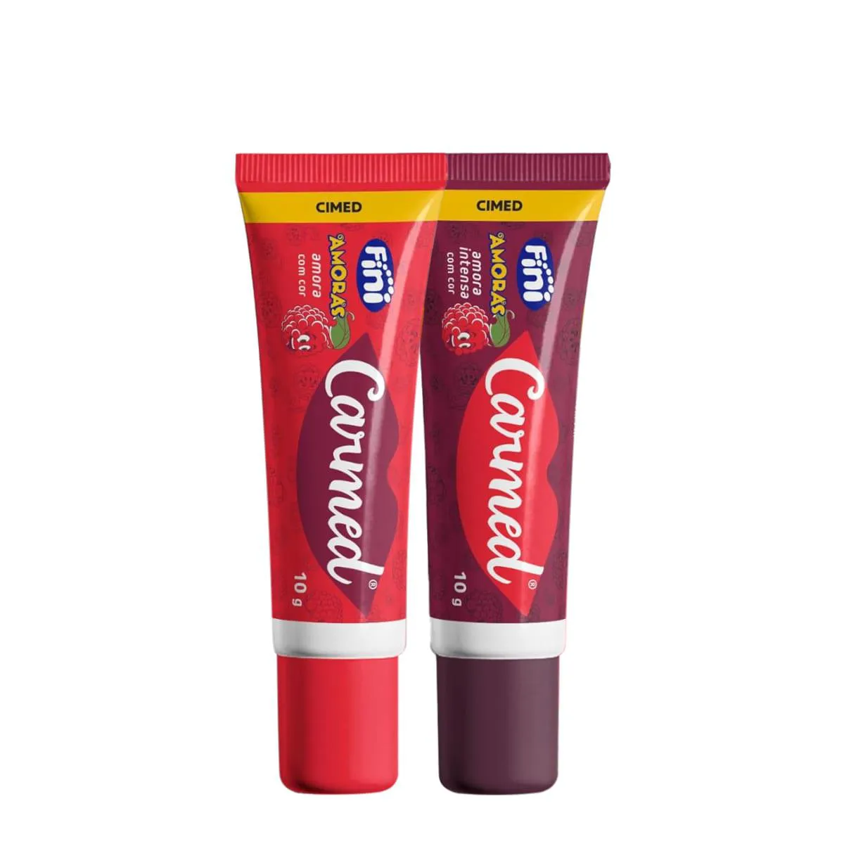 KIT CARMED FINI AMORAS HIDRATANTE LABIAL (2 PRODUTOS)