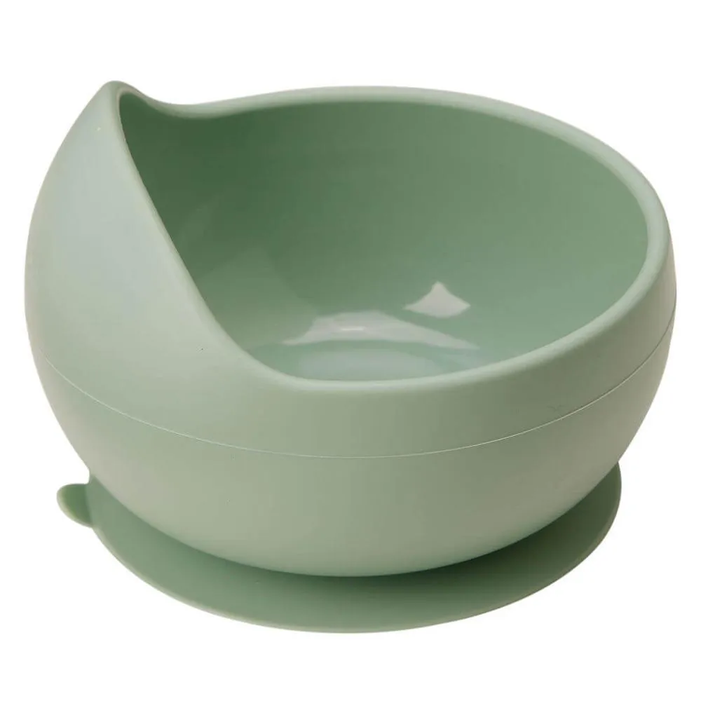 BOWL EM SILICONE COM VENTOSA VERDE - BUBA