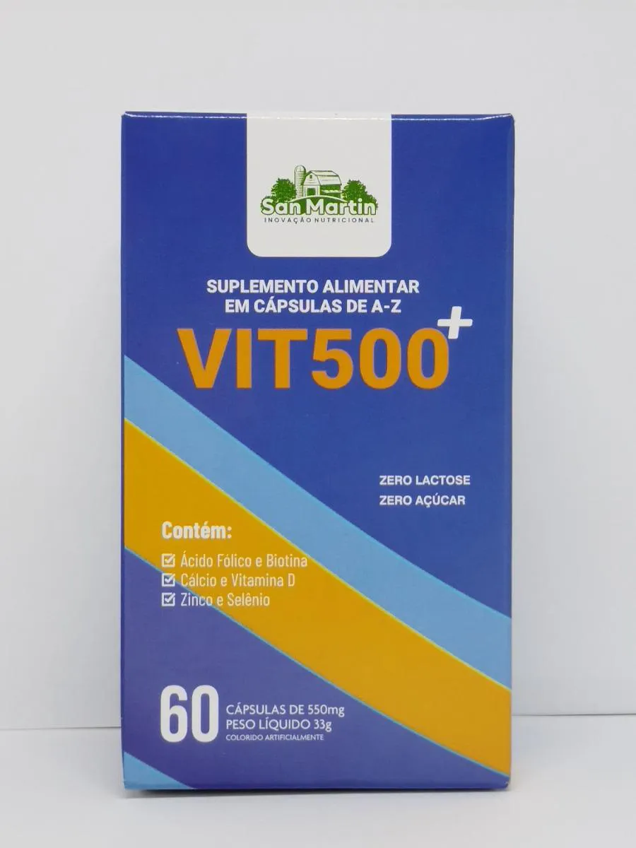 VITAMINA A-Z VIT500+ 500MG 60CAPS SAN MARTIN