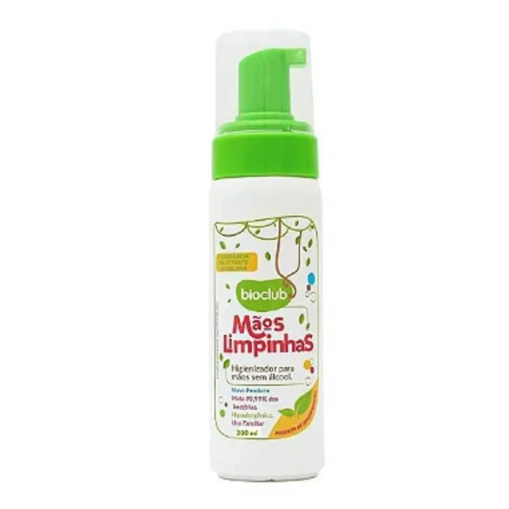 HIGIENIZADOR DE MãOS SEM ÁCOOL BIOCLUB BABY 150 ML