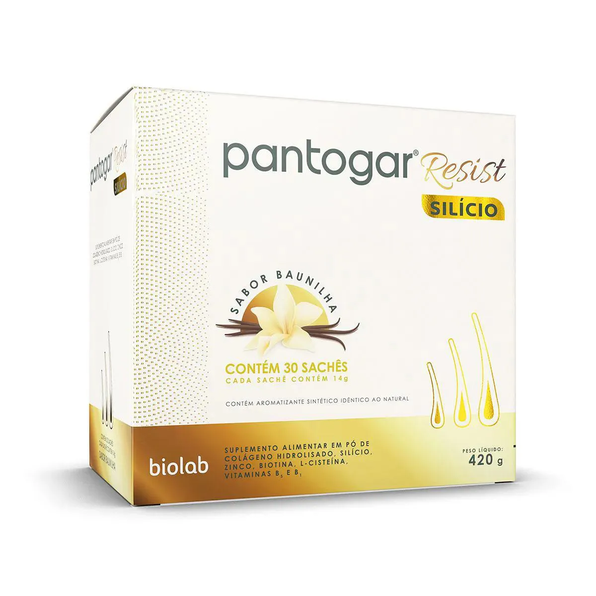 PANTOGAR SILíCIO BAUNILHA C/30 SACHêS