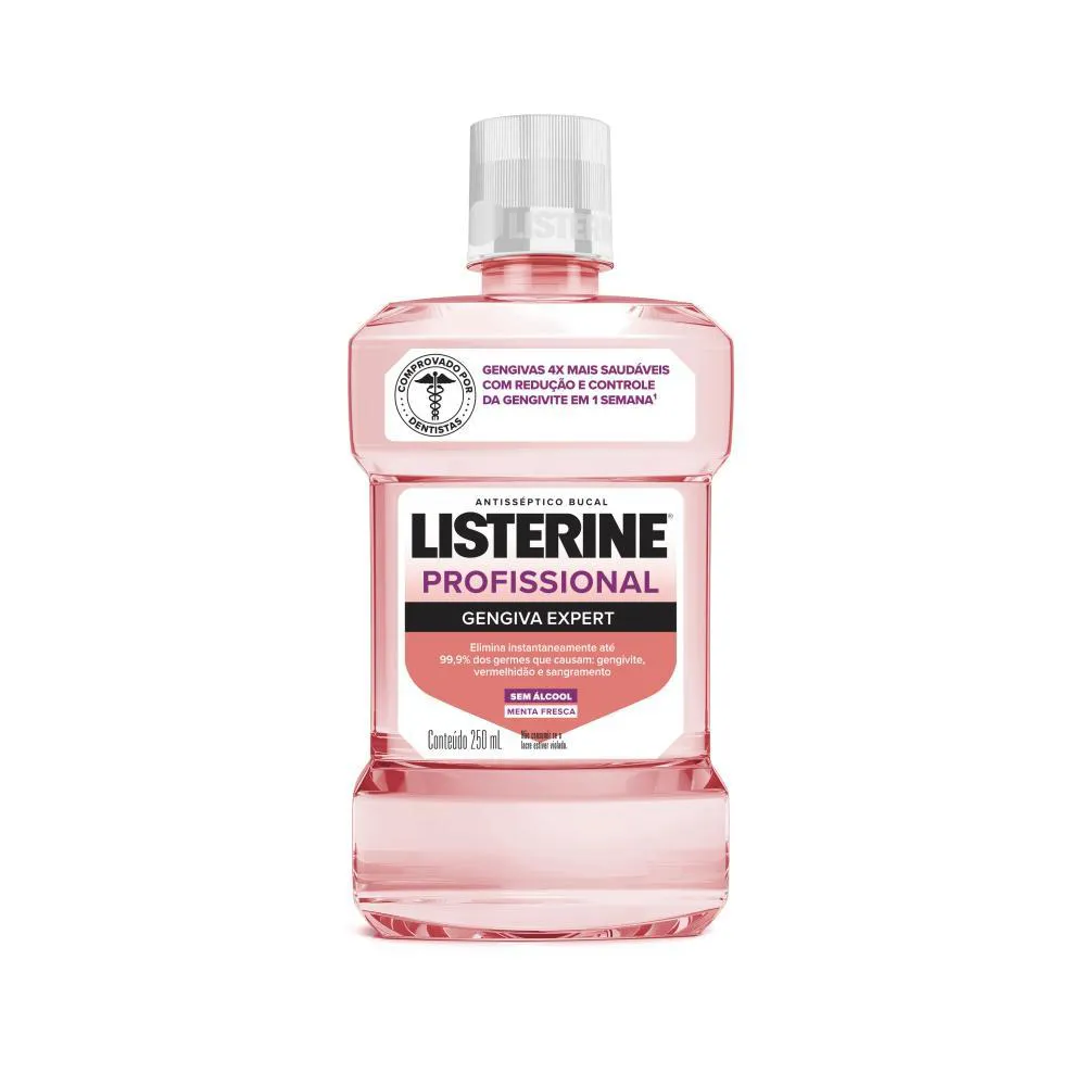 ENXAGUANTE BUCAL LISTERINE PROFISSIONAL GENGIVA EXPERT 250ML