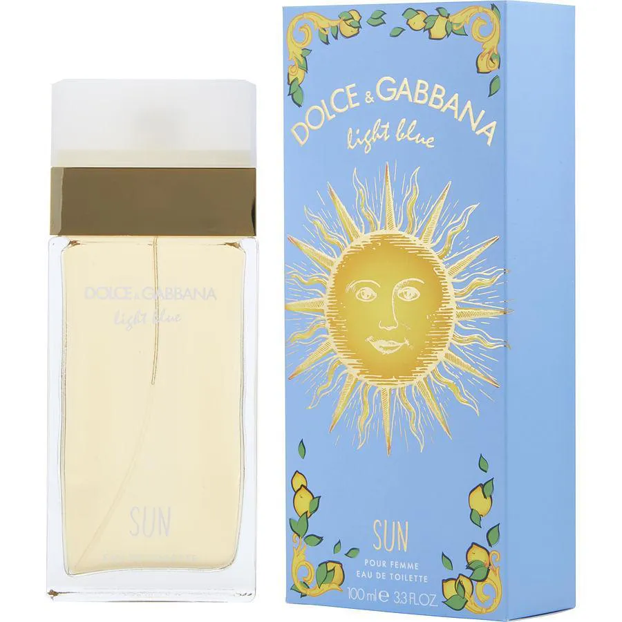 PERFUME FEMININO D & G LIGHT BLUE SUN DOLCE & GABBANA EAU DE TOILETTE SPRAY 100 ML (LIMITED EDITION)