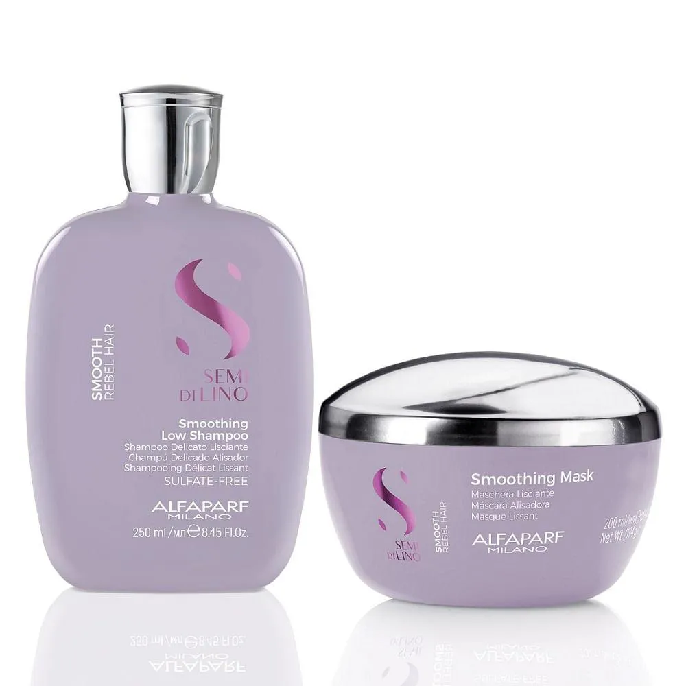 KIT HIDRATAçãO EXPRESS ALFAPARF SEMI DI LINO SMOOTH PEQUENO