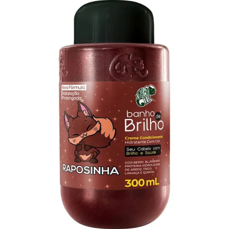 BANHO DE BRILHO PARA RUIVAS RAPOSINHA KAMALEãO COLOR 300ML
