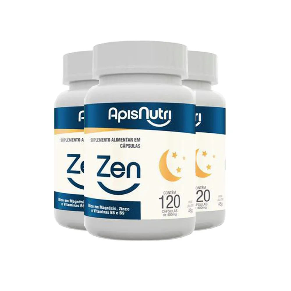 KIT 3 L-TRIPTOFANO APISNUTRI 780MG 60 CáPSULAS