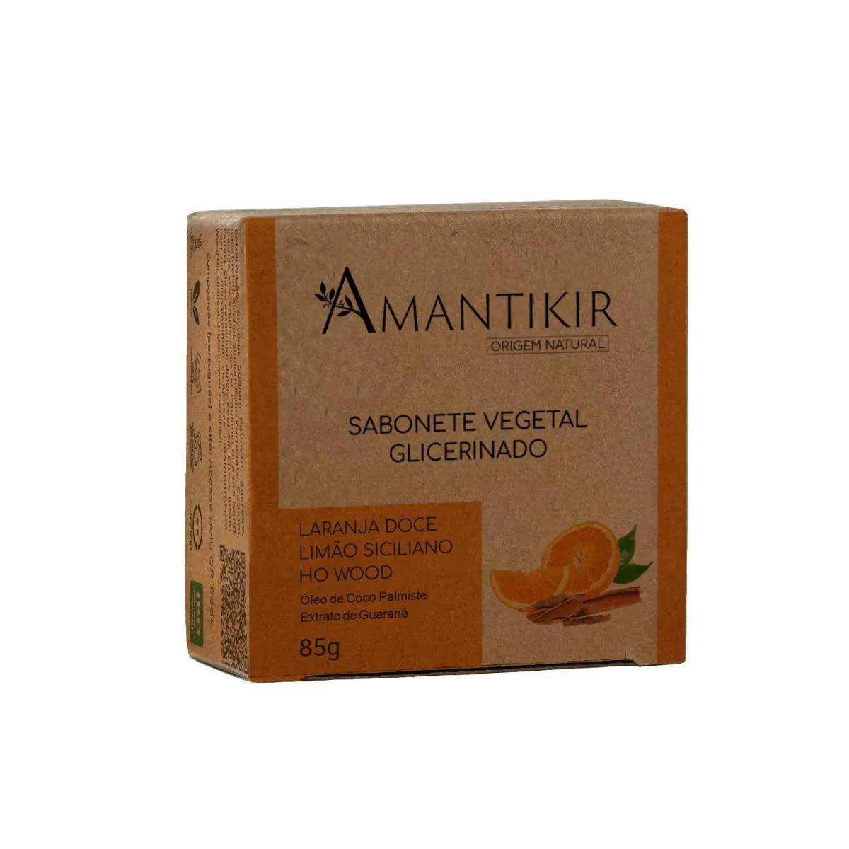 SABONETE GLICERINADO VEGETAL LARANJA 85G