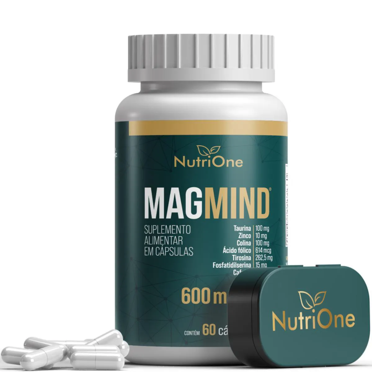 MAGMIND® FóRMULA MEMóRIA CONCENTRAçãO FOCO 600MG - NUTRIONE