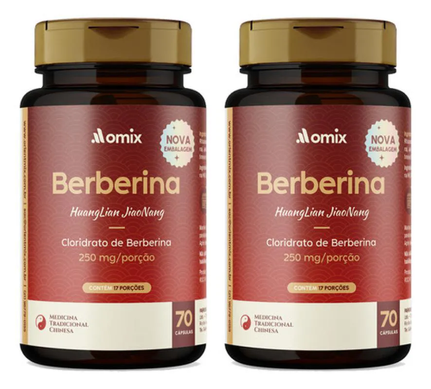 KIT 2X - BERBERINA - 70 CáPSULAS - OMIX