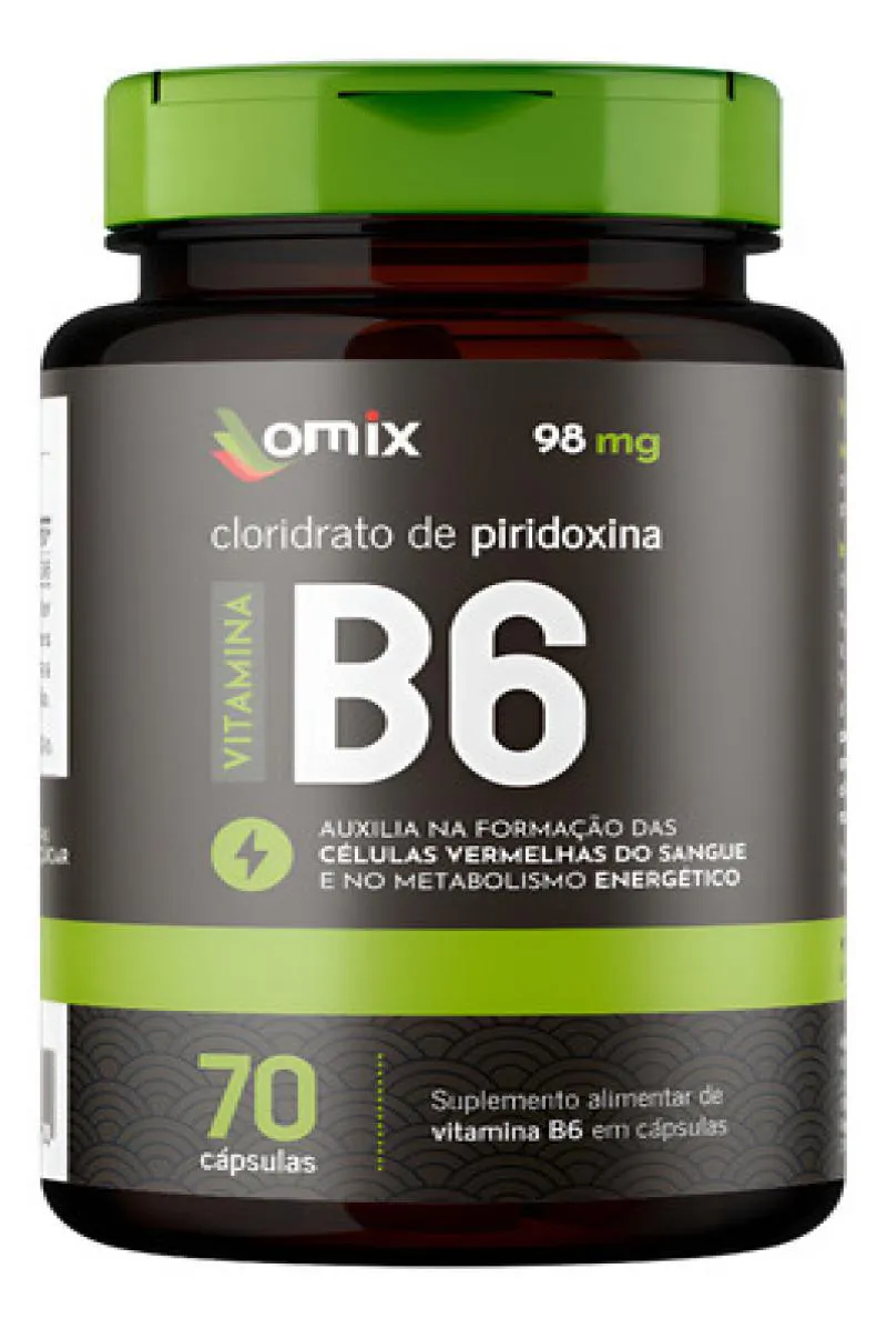 VITAMINA B6 - 70 CáPSULAS - OMIX