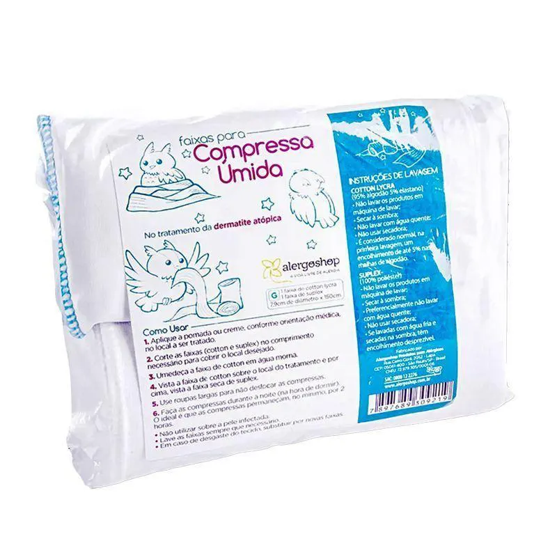 FAIXAS PARA COMPRESSA ÚMIDA G ALERGOSHOP