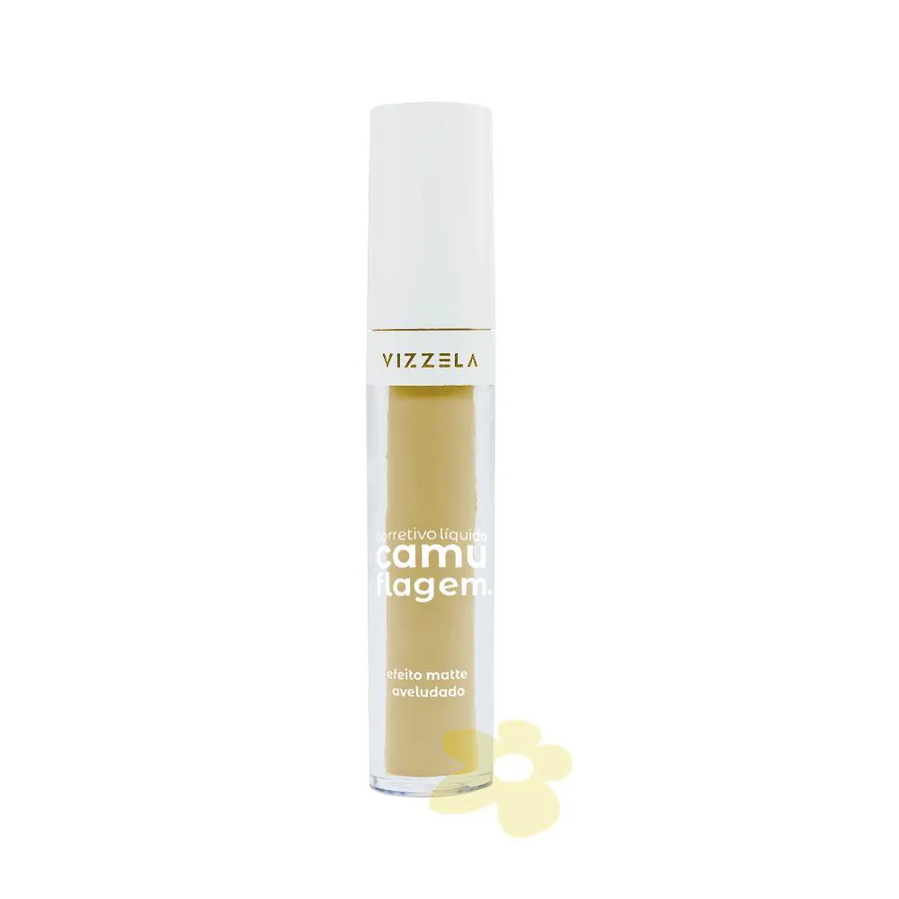 CORRETIVO LíQUIDO CAMUFLAGEM | VIZZELA Amarelo