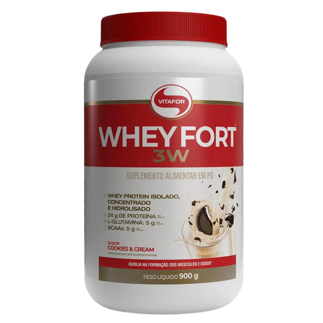 WHEY FORT 3W POTE 900G COOKIES N CREAM VITAFOR