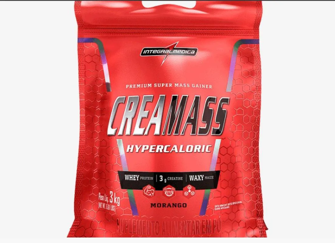 CREAMASS HIPERCALóRICO POUCH MORANGO 3KG INTEGRALMéDICA