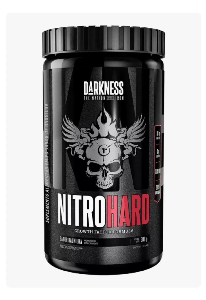 NITROHARD BAUNILHA 900G DARKNESS - 30G PROTEíNA  - INTEGRALMéDICA