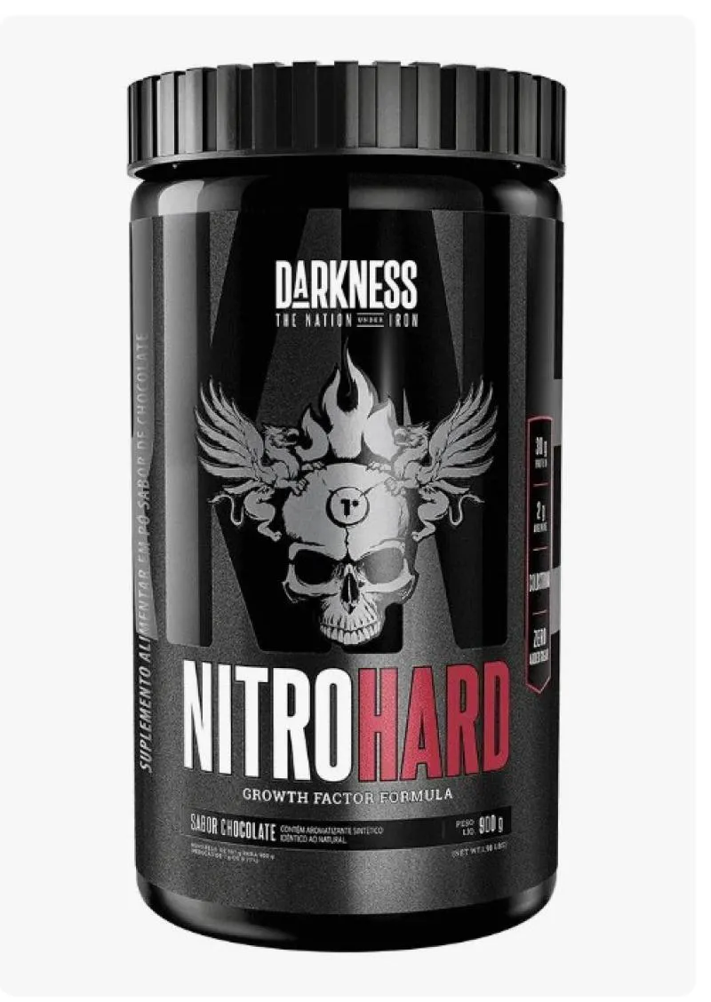 NITROHARD CHOCOLATE  900G DARKNESS - 30G PROTEíNA  - INTEGRALMéDICA