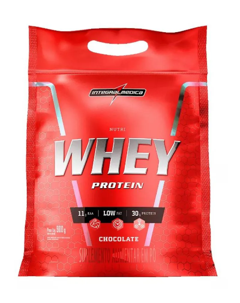 NUTRI WHEY PROTEIN POUCH CHOCOLATE 900G INTEGRALMéDICA