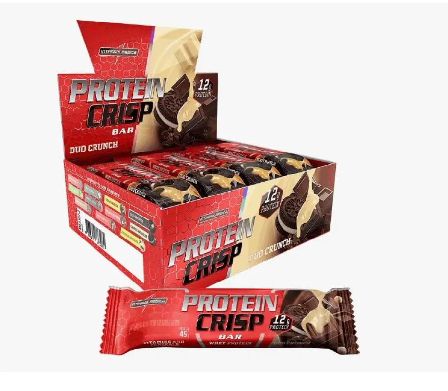 PROTEIN CRISP BAR CX12 DUO CRUNCH - INTEGRALMÉDICA