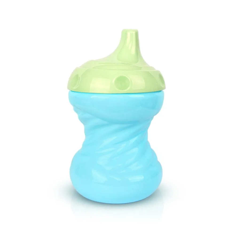 COPO TREINAMENTO BICO RíGIDO FLUXO LIVRE - 240ML AZUL CONFETE - ADOLETA