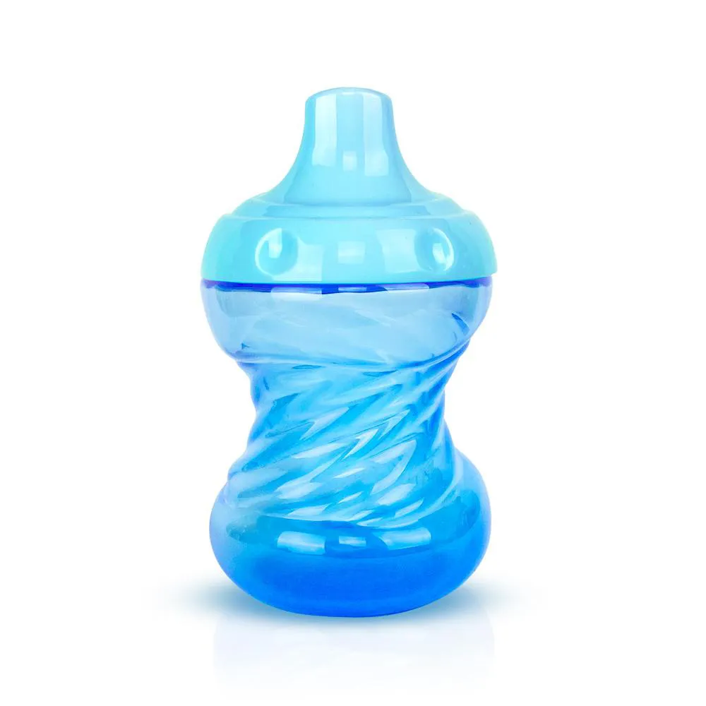 COPO TREINAMENTO BICO RíGIDO FLUXO LIVRE - 240ML AZUL TRANSLúCIDO - ADOLETA