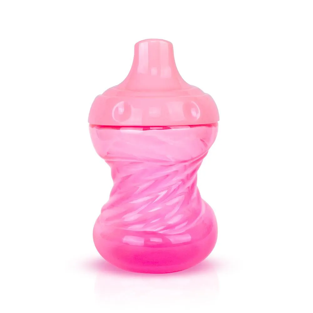 COPO TREINAMENTO BICO RíGIDO FLUXO LIVRE - 240ML ROSA TRANSLúCIDO - ADOLETA