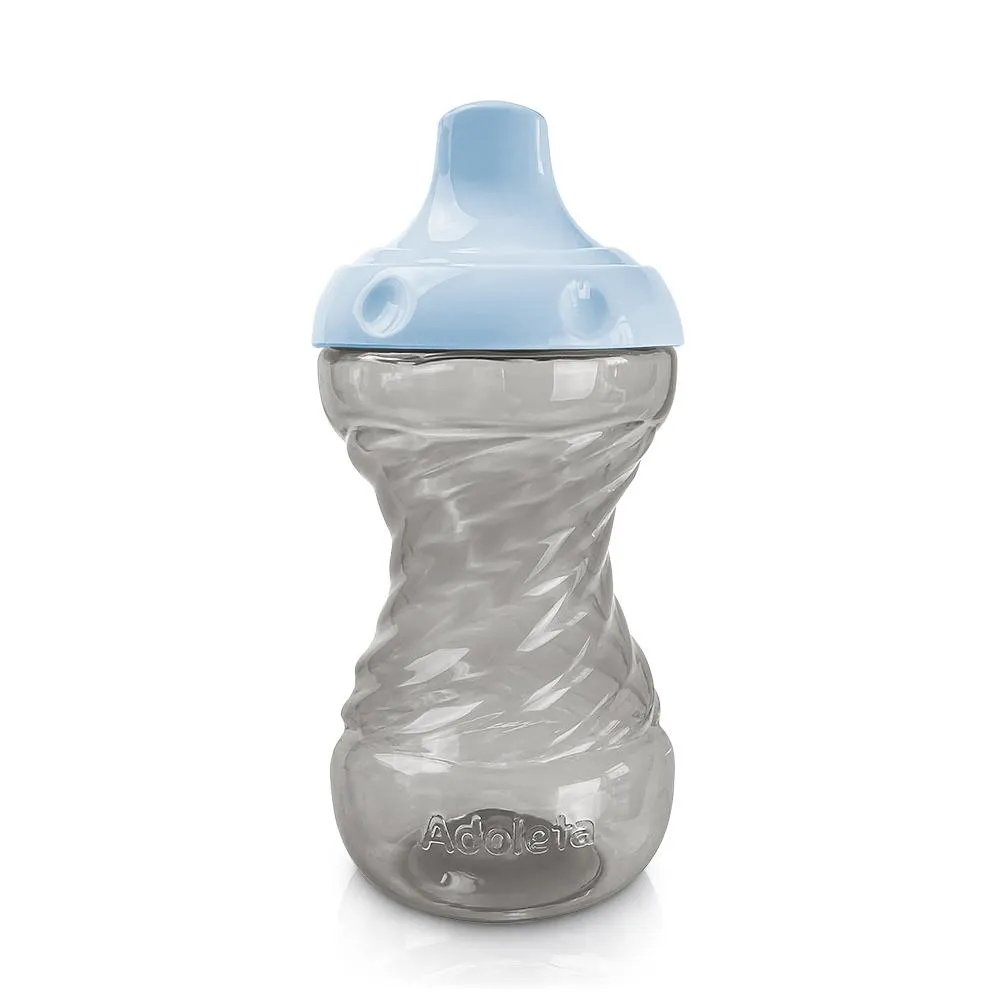 COPO TREINAMENTO BICO RíGIDO FLUXO LIVRE - 300ML AZUL CLARO - ADOLETA