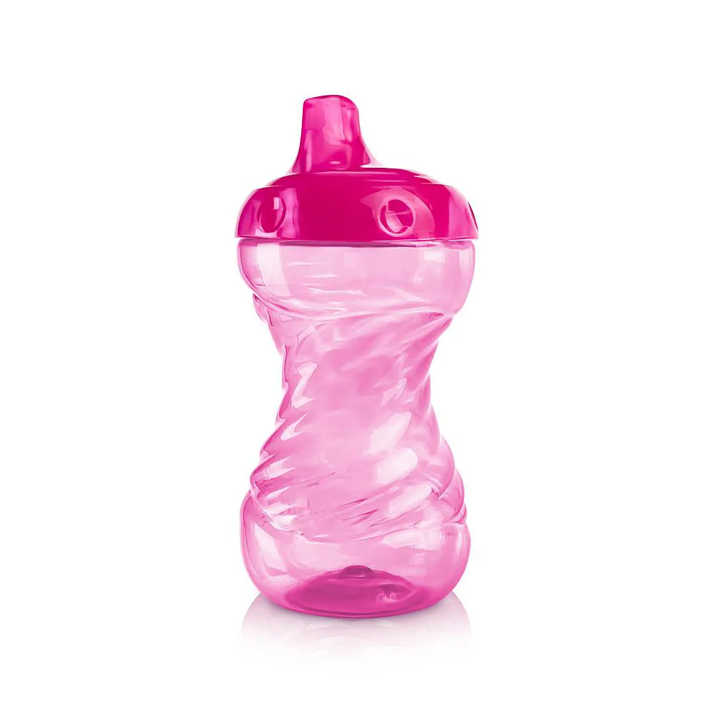 COPO TREINAMENTO BICO RíGIDO FLUXO LIVRE - 300ML ROSA TRANSLúCIDO - ADOLETA