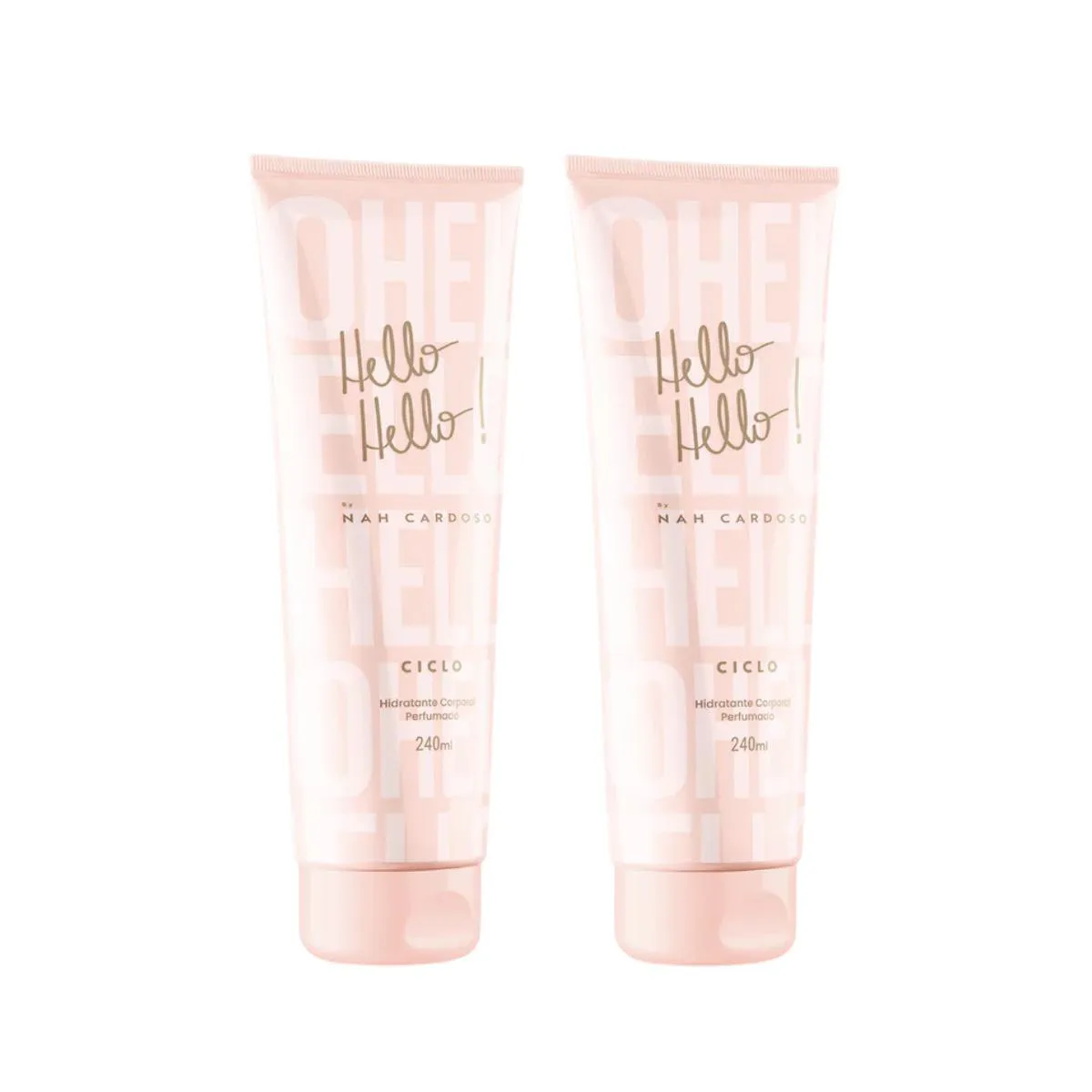 KIT 2 HIDRATANTE CORPORAL HELLO HELLO CICLO COSMéTICOS 240ML