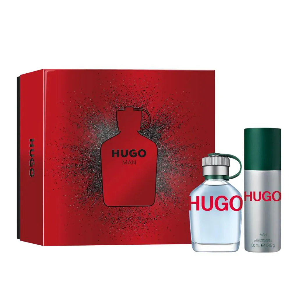 KIT HUGO BOSS HUGO MAN EDT PERFUME 75ML E DESODORANTE 150ML