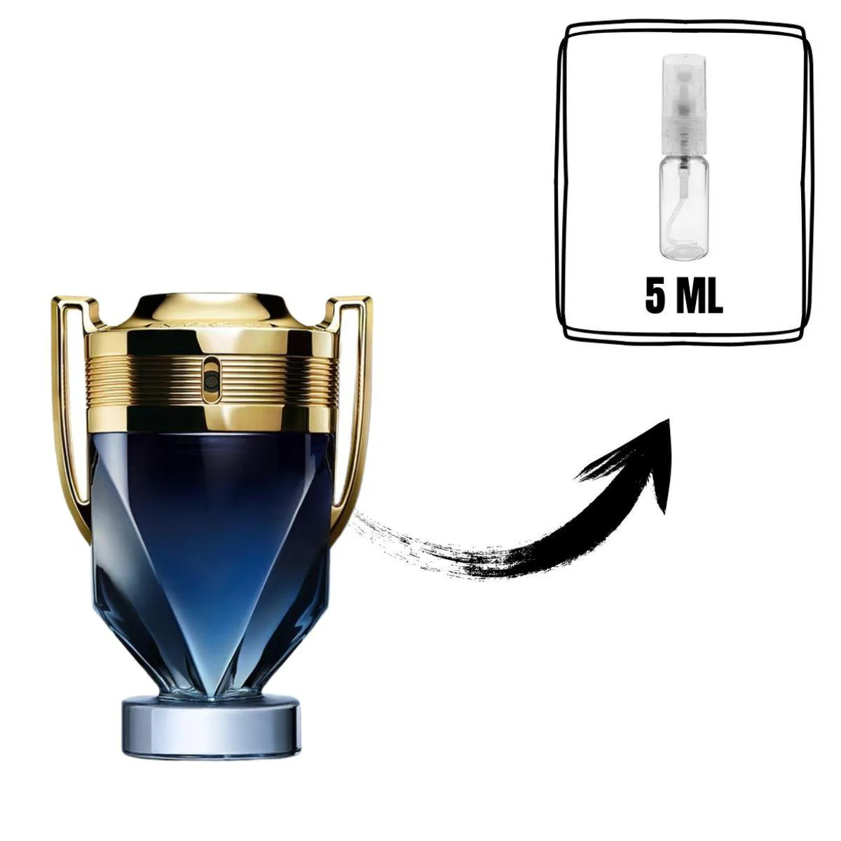 PERFUME INVICTUS  PARFUM RABANNE MASCULINO EDP 5ML