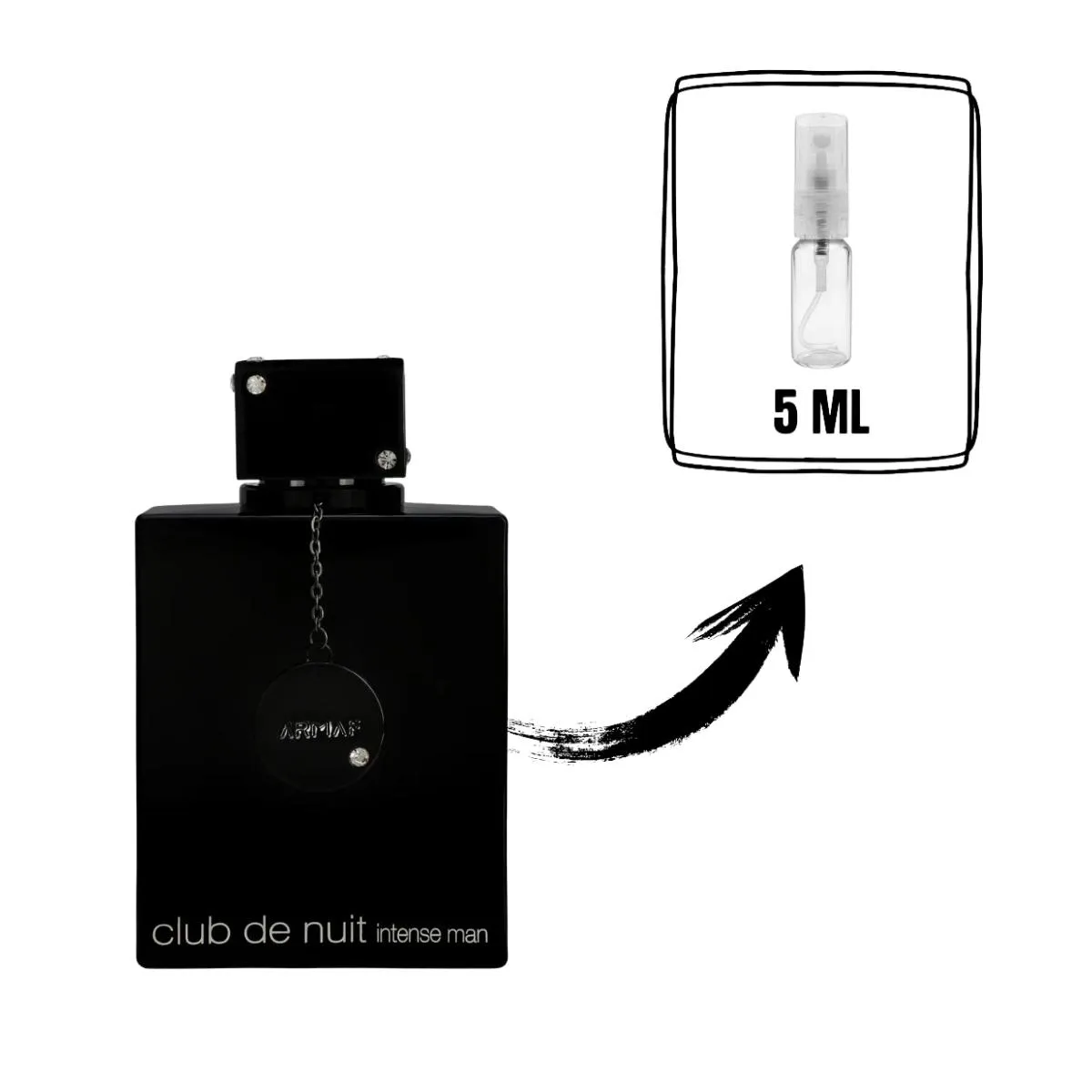 PERFUME MASCULINO ÁRABE CLUB DE NUIT INTENSE ARMAF EDT 5ML