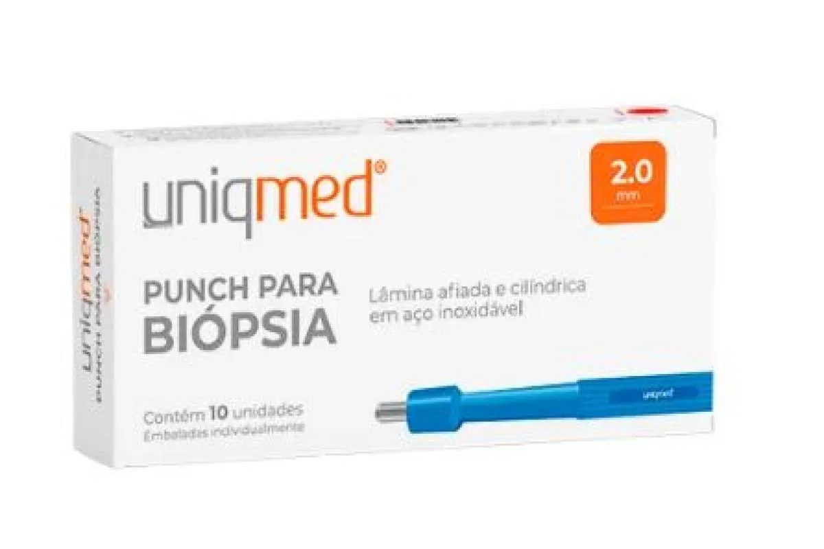 PUNCH PARA BIOPSIA (CAIXA COM 10 UNIDADES) - UNIQMED 20