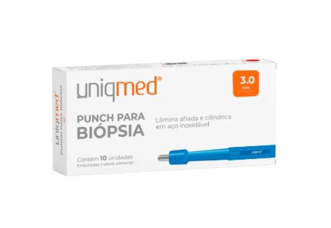 PUNCH PARA BIOPSIA (CAIXA COM 10 UNIDADES) - UNIQMED 30