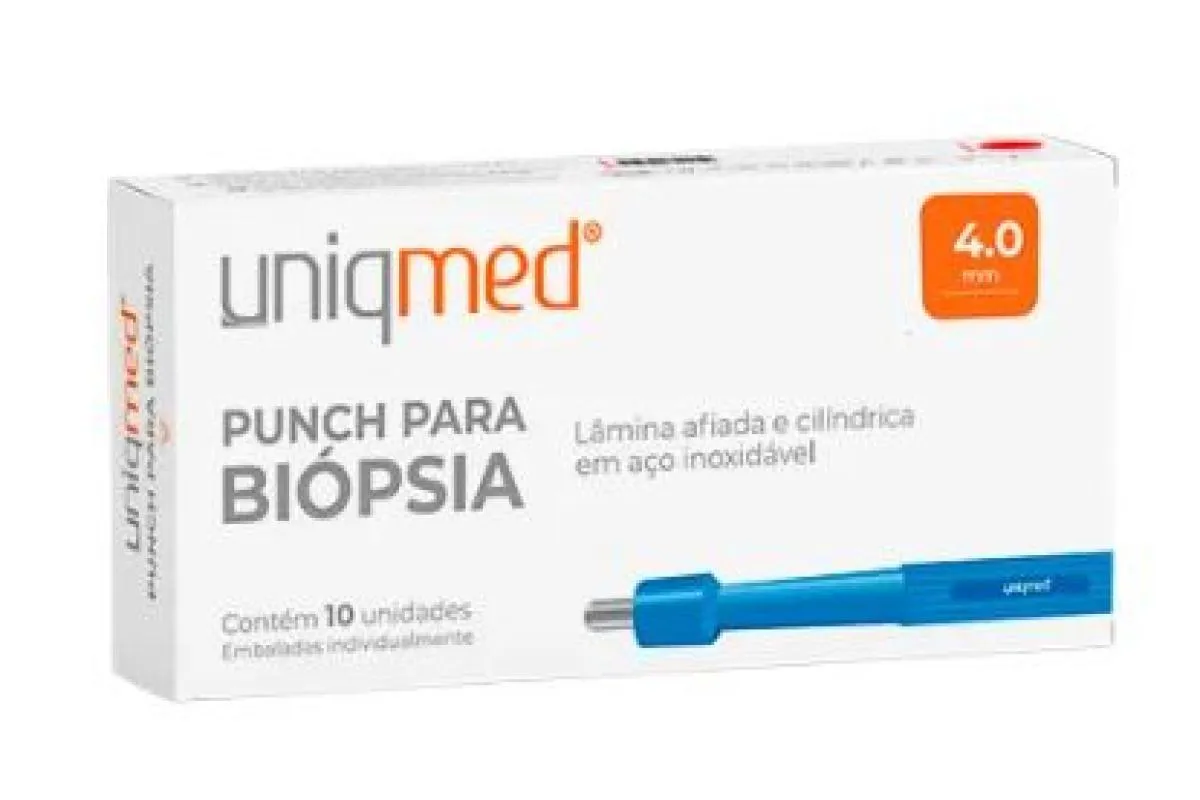 PUNCH PARA BIOPSIA (CAIXA COM 10 UNIDADES) - UNIQMED 40