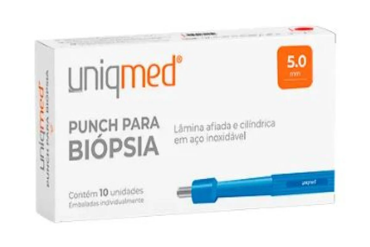 PUNCH PARA BIOPSIA (CAIXA COM 10 UNIDADES) - UNIQMED 50