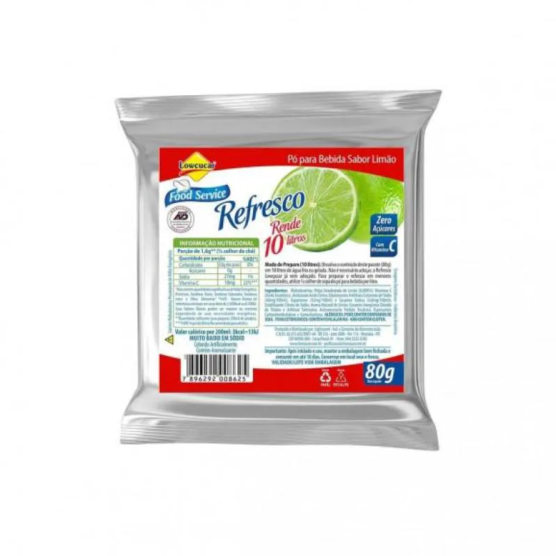 REFRESCO MAGRO SABOR LIMAO ZERO ACUCARES REFIL 80G