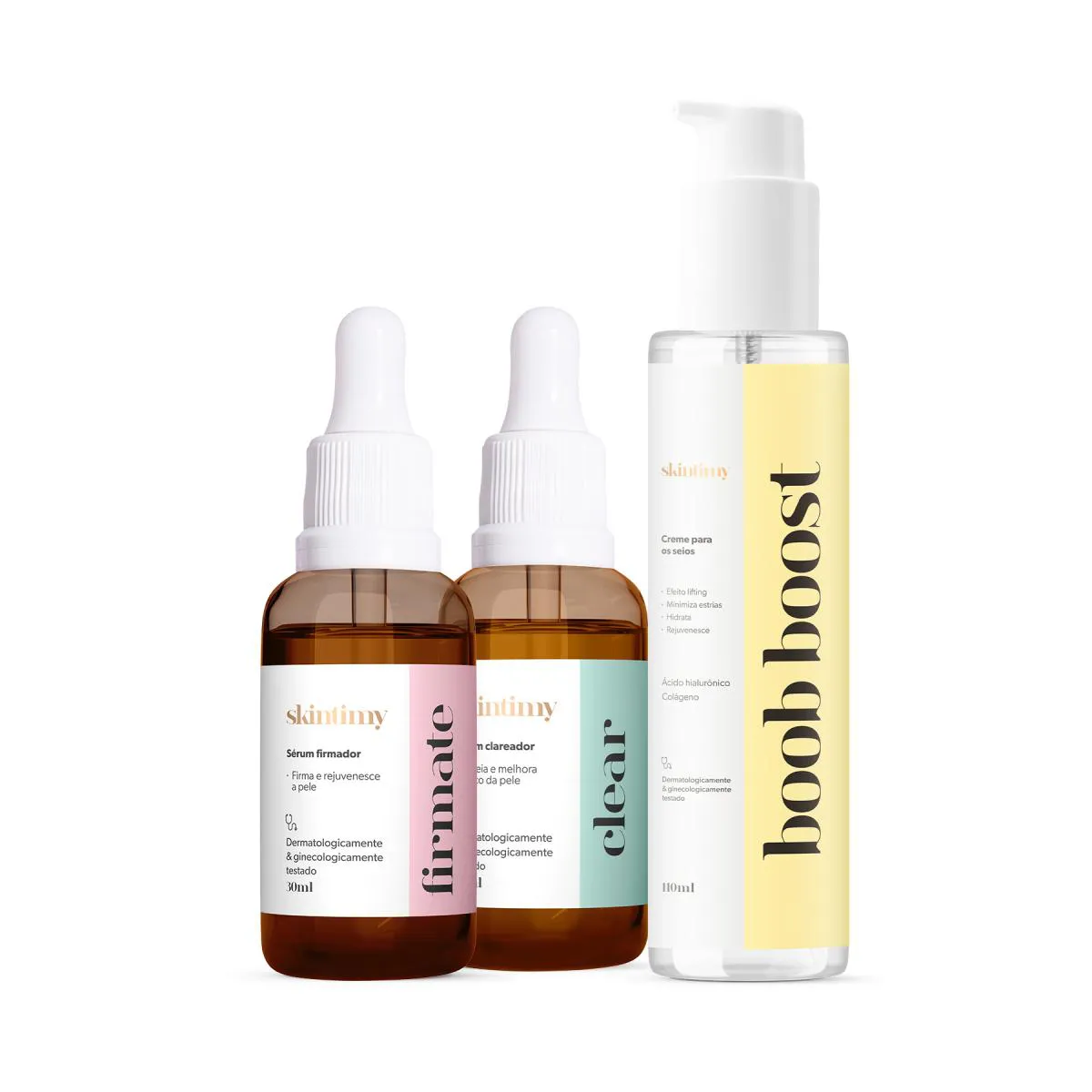 KIT CLEAR + FIRMATE + BOOB BOOST | CUIDADOS ÍNTIMOS