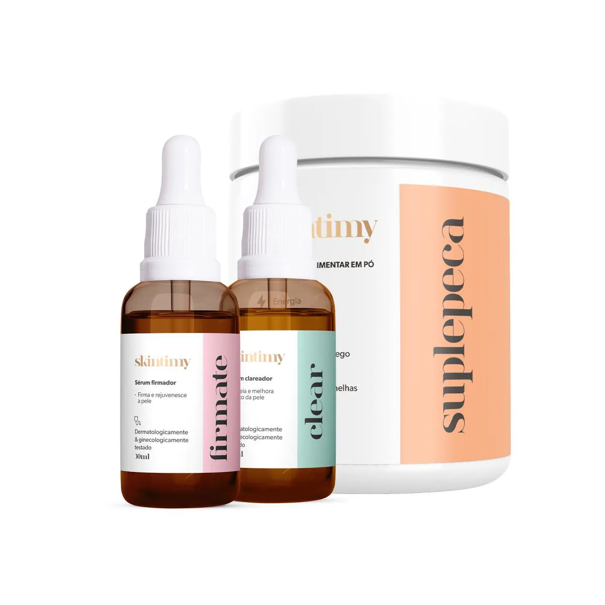 KIT CLEAR + FIRMATE + SUPLEPECA | CUIDADOS ÍNTIMOS