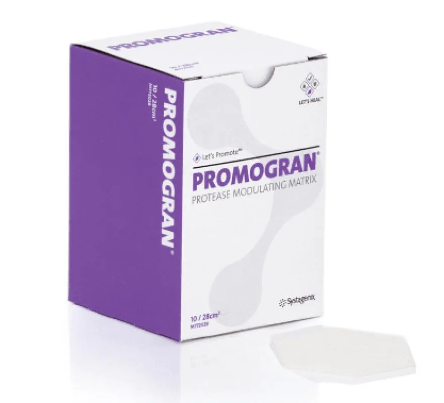 CURATIVO PROMOGRAN MATRIZ PRISMA COLáGENO E CELULOSE 28CM2 (CAIXA COM 10 UNIDADES) – SYSTAGENIX 3M