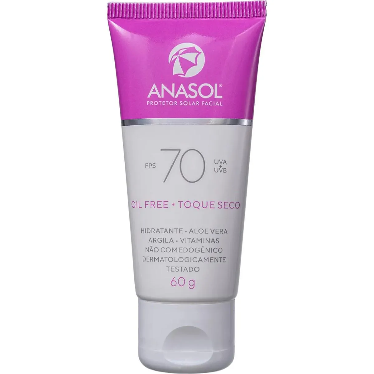 ANASOL PROTETOR SOLAR FACIAL ROSTO FPS 70 TOQUE SECO