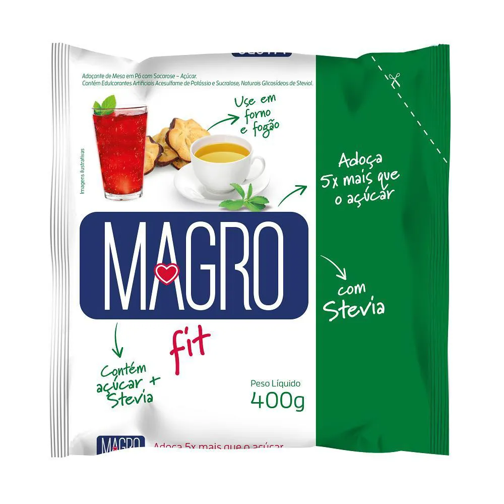 MAGRO FIT COM STEVIA 400G