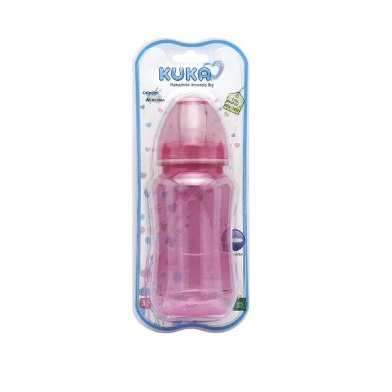 MAMADEIRA AQUARELA BIG 330 ML BICO UNIVERSAL -ROSA