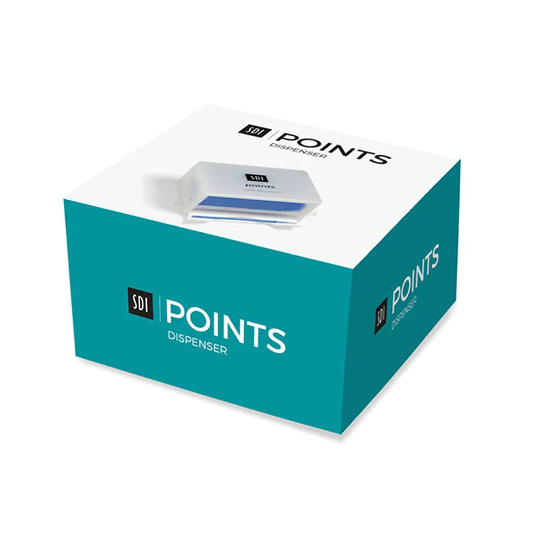 PINCEL MICROAPLICADOR POINTS MEDIO AZUL CLARO COM 400 UNIDADES + DISPENSER - SDI KIT