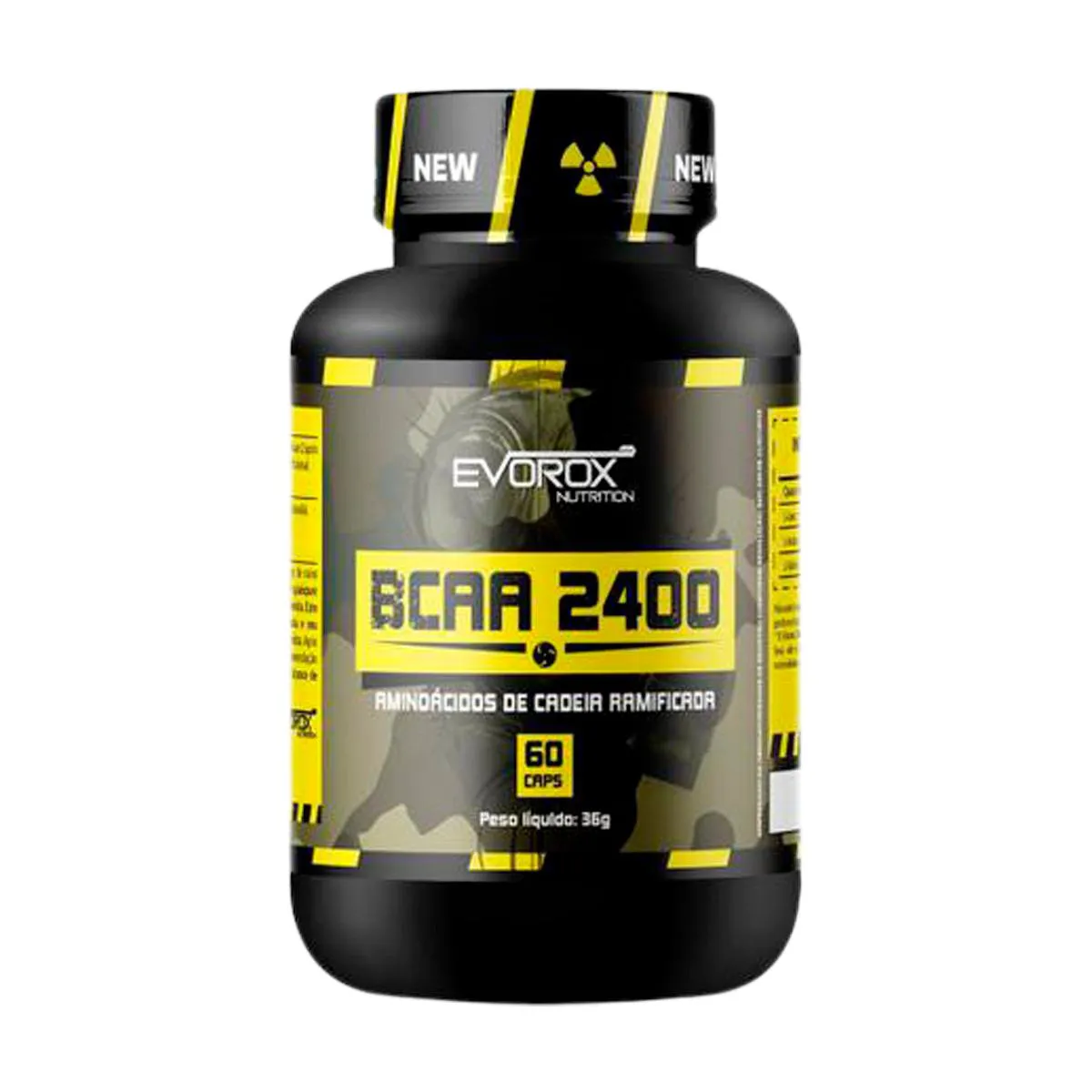 BCAA 2400 60 CáPSULAS - EVOROX 60 Caps SEM Sabor