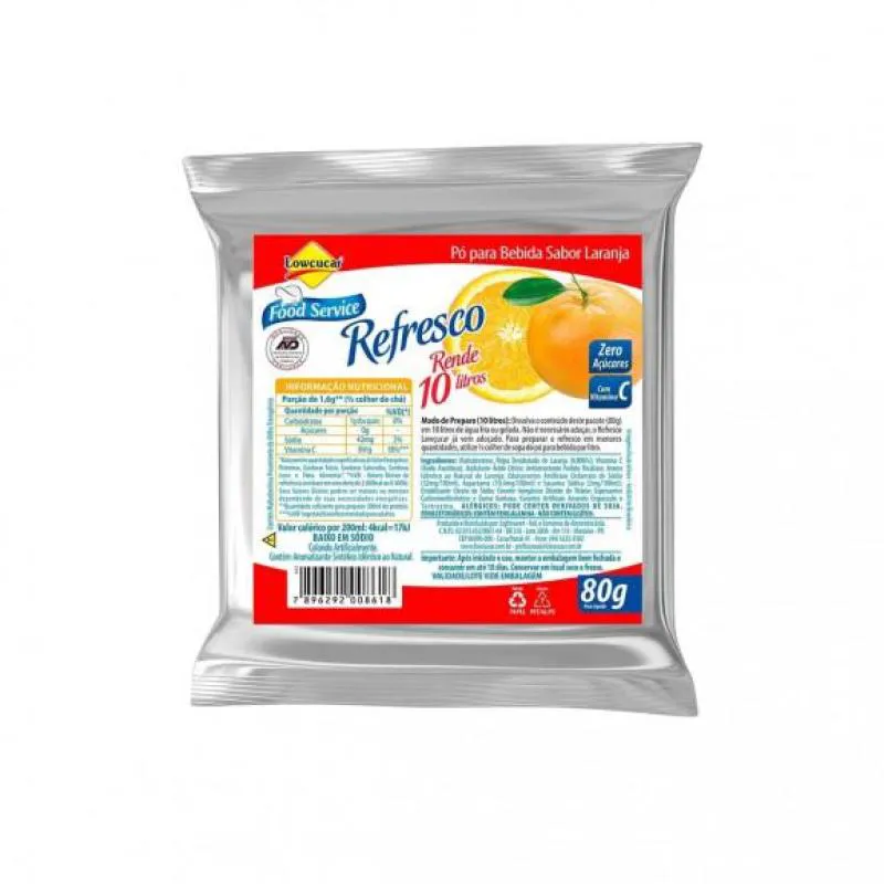 REFRESCO MAGRO SABOR LARANJA ZERO ACUCARES REFIL 80G